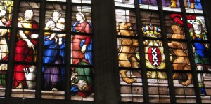 Church of st Nicolaas Amsterdam stained glass