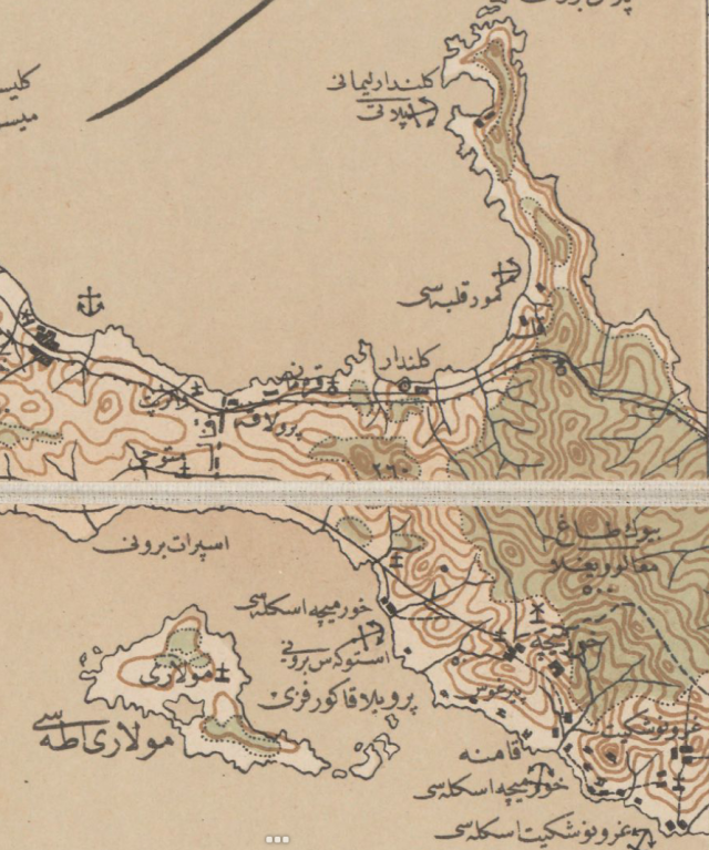 Ottoman map 1901 border